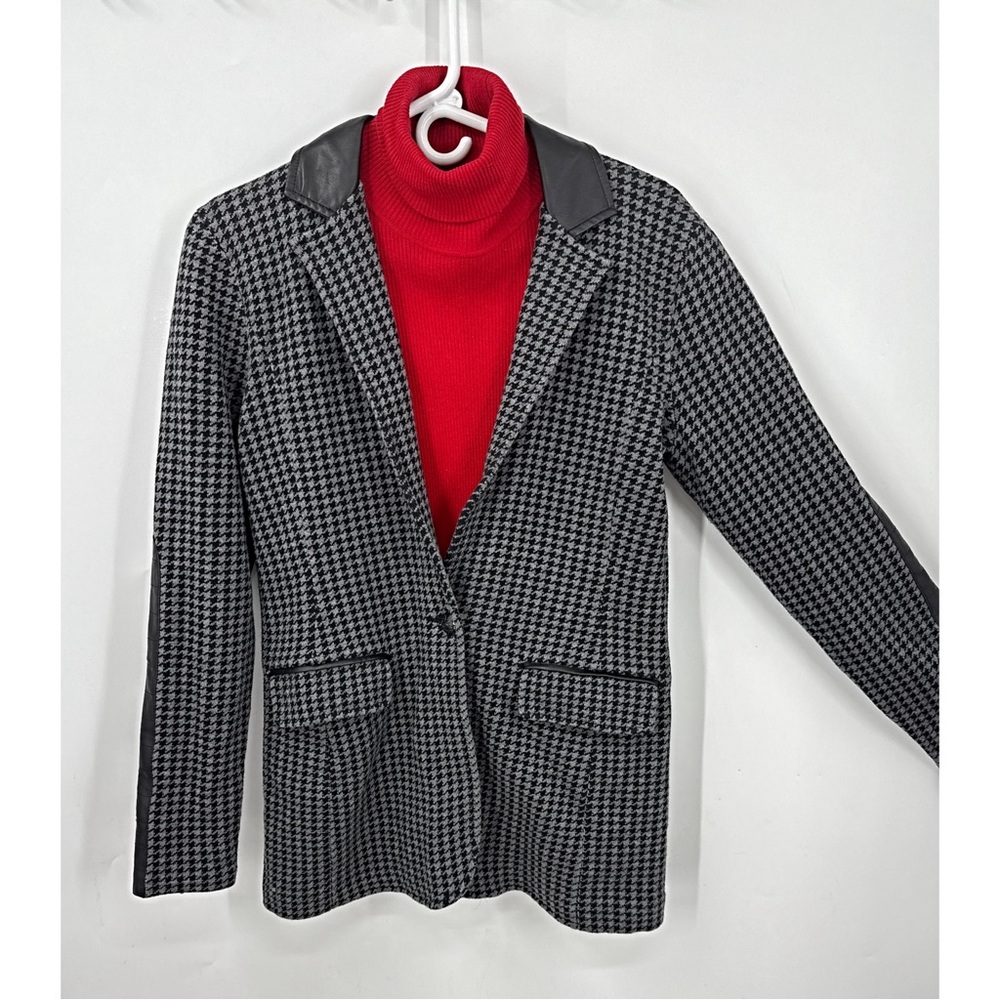 Lauren Ralph Lauren Houndstooth Single Button Academia equestrian Blazer M